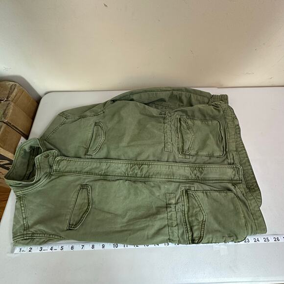 Lucky Brand Utility Jacket Womens Size XS Military Cargo Gorpcore Safari Outdoor - Picture 13 of 14